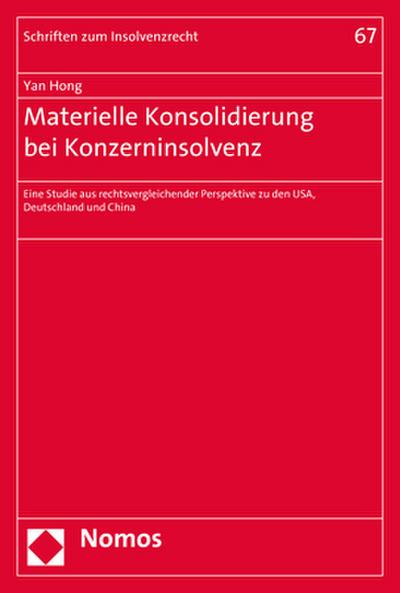 Materielle Konsolidierung bei Konzerninsolvenz