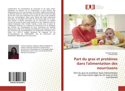 Part du gras et protéines dans l’alimentation des nourrissons