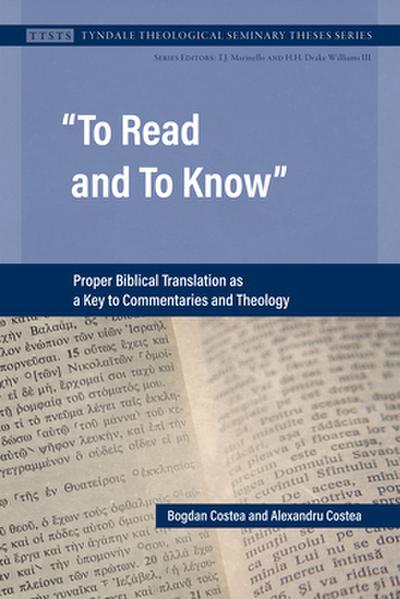 To Read and To Know