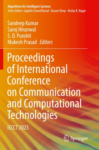 Proceedings of International Conference on Communication and Computational Technologies