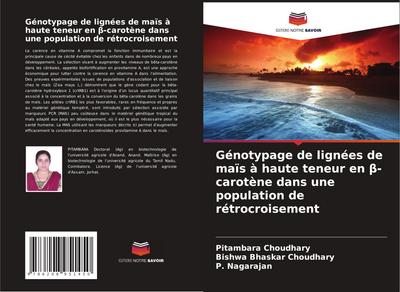 Génotypage de lignées de maïs à haute teneur en ¿-carotène dans une population de rétrocroisement