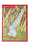 Reliefpostkarte Gardasee