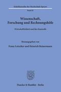 Wissenschaft, Forschung und Rechnungshöfe.