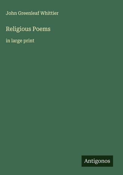 Religious Poems