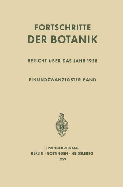 Bericht Über das Jahr 1958