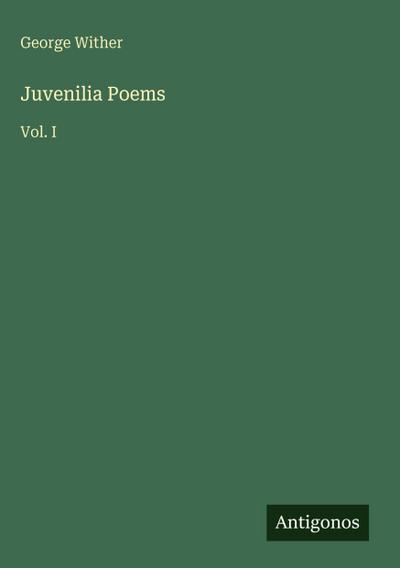 Juvenilia Poems