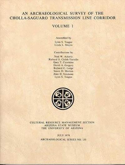 An Archaeological Survey of the Cholla-Saguaro Transmission Line Corridor
