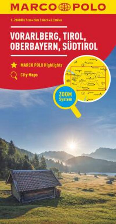 MARCO POLO Regionalkarte Österreich 03 Vorarlberg, Tirol 1:200.000