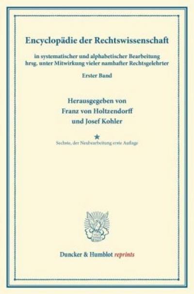 Encyklopädie der Rechtswissenschaft
