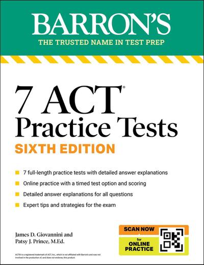 7 ACT Practice Tests, Sixth Edition + Online Practice