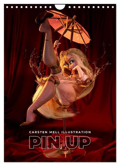 Pin Up Kalender Carsten Mell (Wandkalender 2026 DIN A4 hoch), CALVENDO Monatskalender