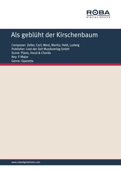 Als geblüht der Kirschenbaum