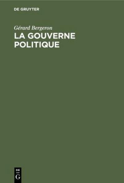 La gouverne politique