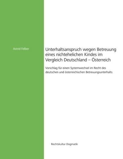 Unterhaltsanspruch wegen Betreuung eines nichtehelichen Kindes im Vergleich Deutschland - Österreich