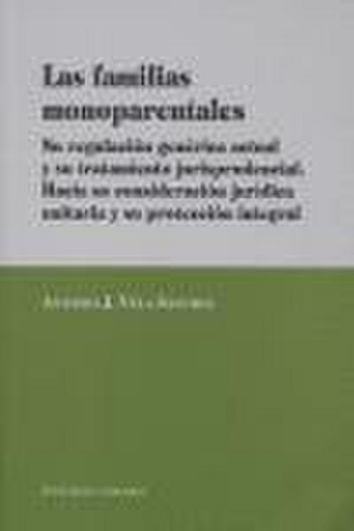 Las familias monoparentales : su regulación genérica actual y su tratamiento jurisprudencial : hacia su consideración jurídica unitaria y su protección integral