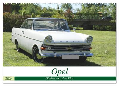 Opel Oldtimer mit dem Blitz (Wandkalender 2024 DIN A2 quer), CALVENDO Monatskalender