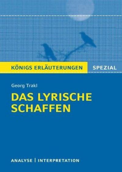 Georg Trakl ’Das lyrische Schaffen’