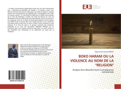 BOKO HARAM OU LA VIOLENCE AU NOM DE LA "RELIGION"