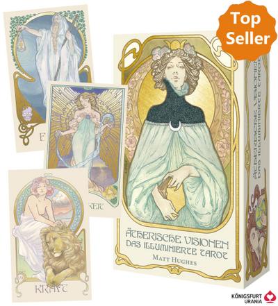 Ätherische Visionen - Das illuminierte Tarot, Tarotkarten + Booklet