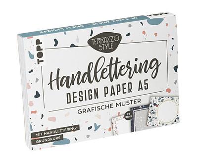 Handlettering Design Paper Block Terrazzo A5