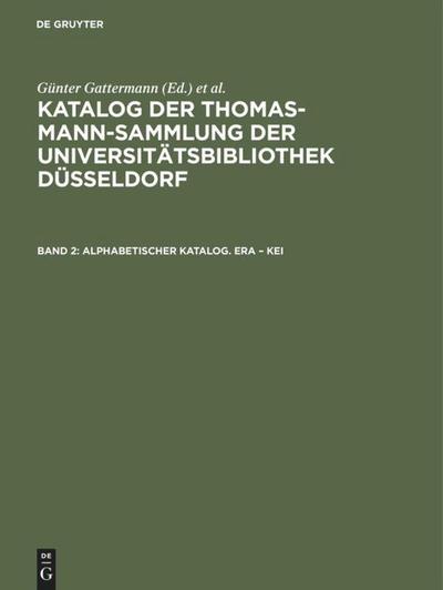 Alphabetischer Katalog. Era - Kei