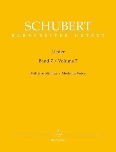 Lieder für Singstimme und Klavier, Mittlere Stimme. Bd.7