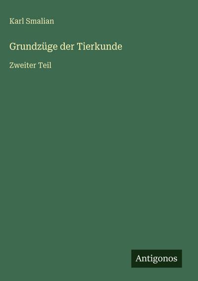 Grundzüge der Tierkunde