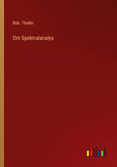 Om Spektralanalys