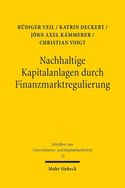 Nachhaltige Kapitalanlagen durch Finanzmarktregulierung