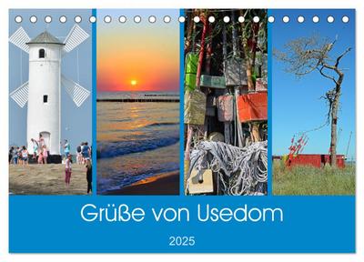 Grüße von Usedom (Tischkalender 2025 DIN A5 quer), CALVENDO Monatskalender