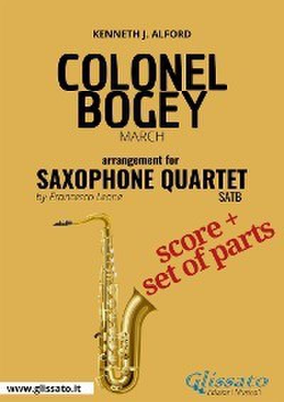 Saxophone Quartet Score of "Colonel Bogey"