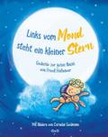 Links vom Mond steht ein kleiner Stern