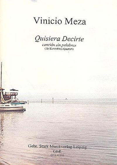 Quisiera decirtefür 4 Kontrabässe