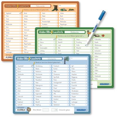 Meine Blitzlesekarten - Suchwörter