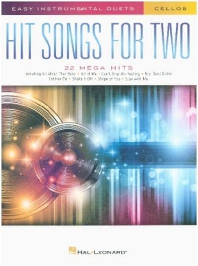 Easy Instrumental Duets Hit Songs -For Two Cellos- (Book)