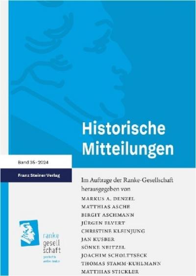 Historische Mitteilungen 35 (2024)