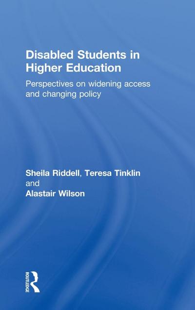 Disabled Students in Higher Education