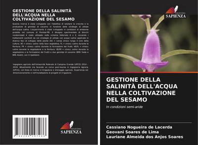GESTIONE DELLA SALINITÀ DELL’ACQUA NELLA COLTIVAZIONE DEL SESAMO