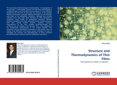 Structure and Thermodynamics of Thin Films