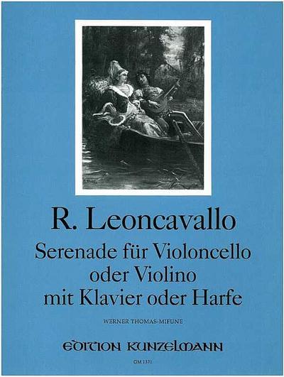 Serenadefür Violoncello oder Violino mit Klavier oder Harfe