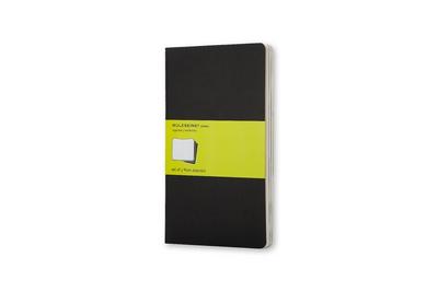 Moleskine Cahier pocket blanko schwarz DIN A6. 3er Pack