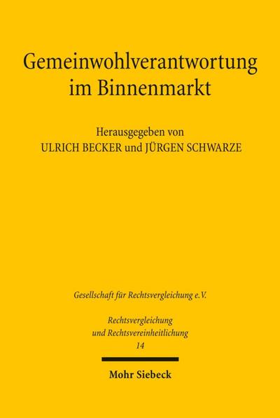 Gemeinwohlverantwortung im Binnenmarkt