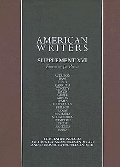 American Writers, Supplement XVI