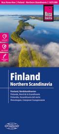 Landkarte Finnland und Nordskandinavien/Finland an
