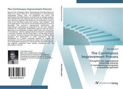 The Continuous Improvement Process