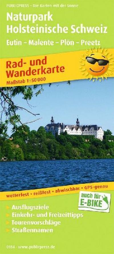 Naturpark Holsteinische Schweiz, Eutin - Malente - Plön - Preetz 1 : 50 000