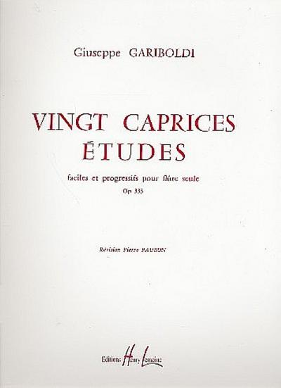20 caprices etudes faciles etprogressifs op.333 pour flute