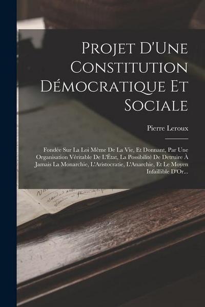 Projet D’Une Constitution Démocratique Et Sociale
