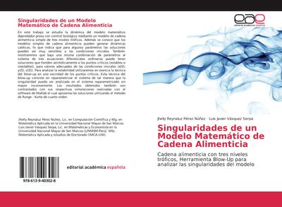 Singularidades de un Modelo Matemático de Cadena Alimenticia