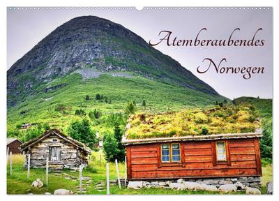 Atemberaubendes Norwegen (Wandkalender 2025 DIN A2 quer), CALVENDO Monatskalender